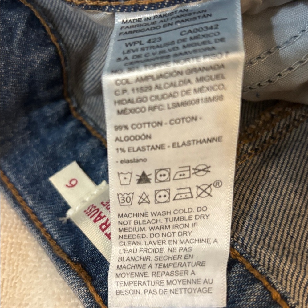 Levi Strauss Signature mid rise stretch denim maxi jeans skirt NEW,6(28) - Picture 7 of 7